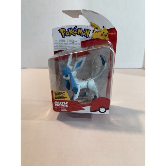 Pokemon Glaceon Battle Figure “Scaled For Battle” 1995-2023 Nintendo New W/ BOX - Picture 1 of 2